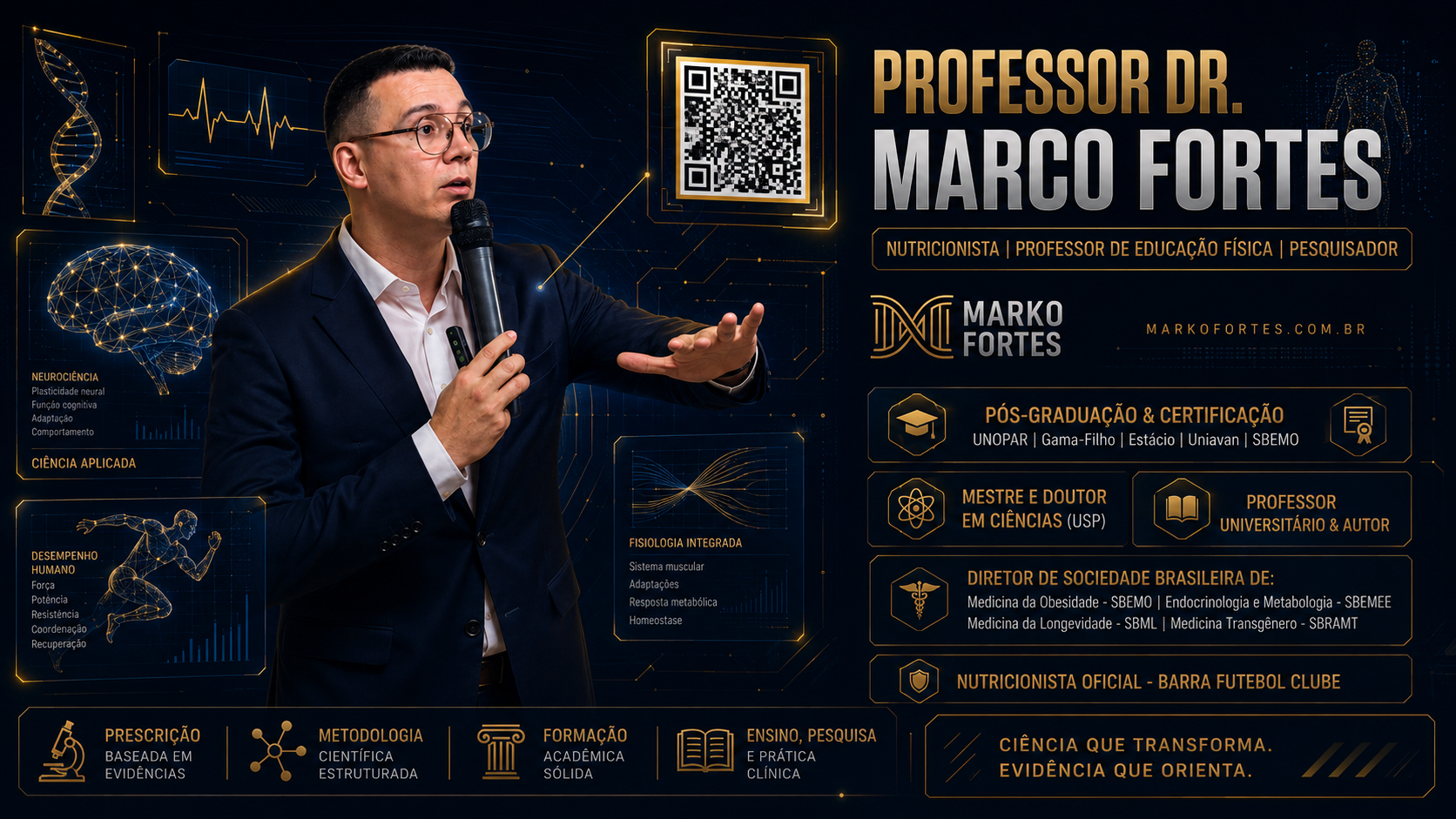 Professor Dr. Marko Fortes - Nutricionista PhD USP